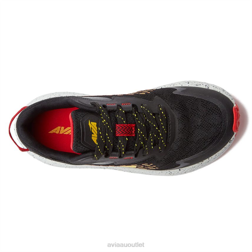 Boy's Avi-Storm Avia Black/Red/Yellow Athletic Sneakers JJ8B0T82
