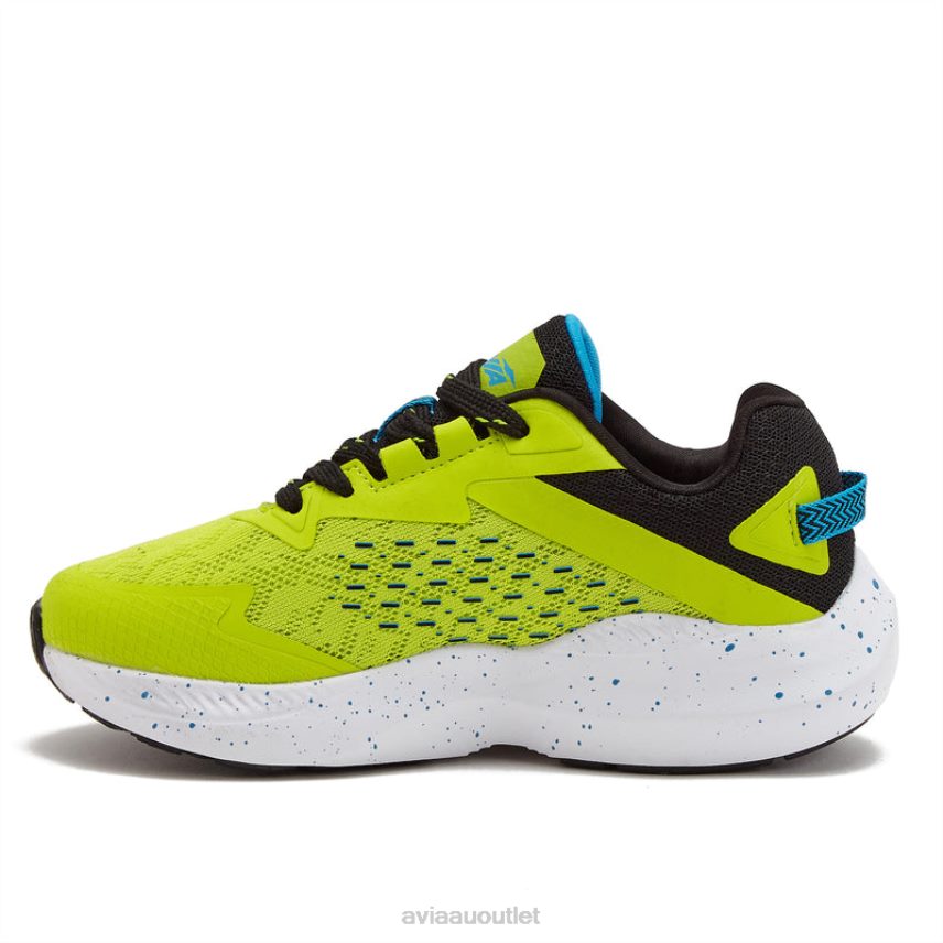 Boy's Avi-Storm Avia Light Green/Black/Aqua Blue Athletic Sneakers JJ8B0T83