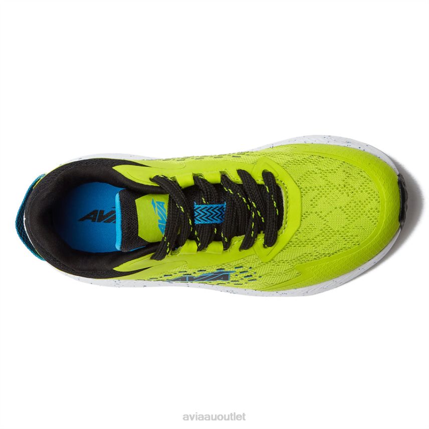 Boy's Avi-Storm Avia Light Green/Black/Aqua Blue Athletic Sneakers JJ8B0T83