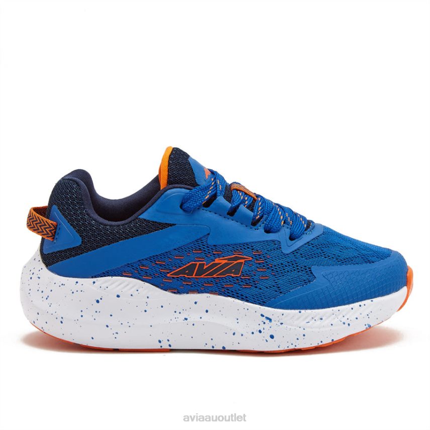 Boy's Avi-Storm Avia Medium Blue/Navy Blue/Orange Athletic Sneakers JJ8B0T84