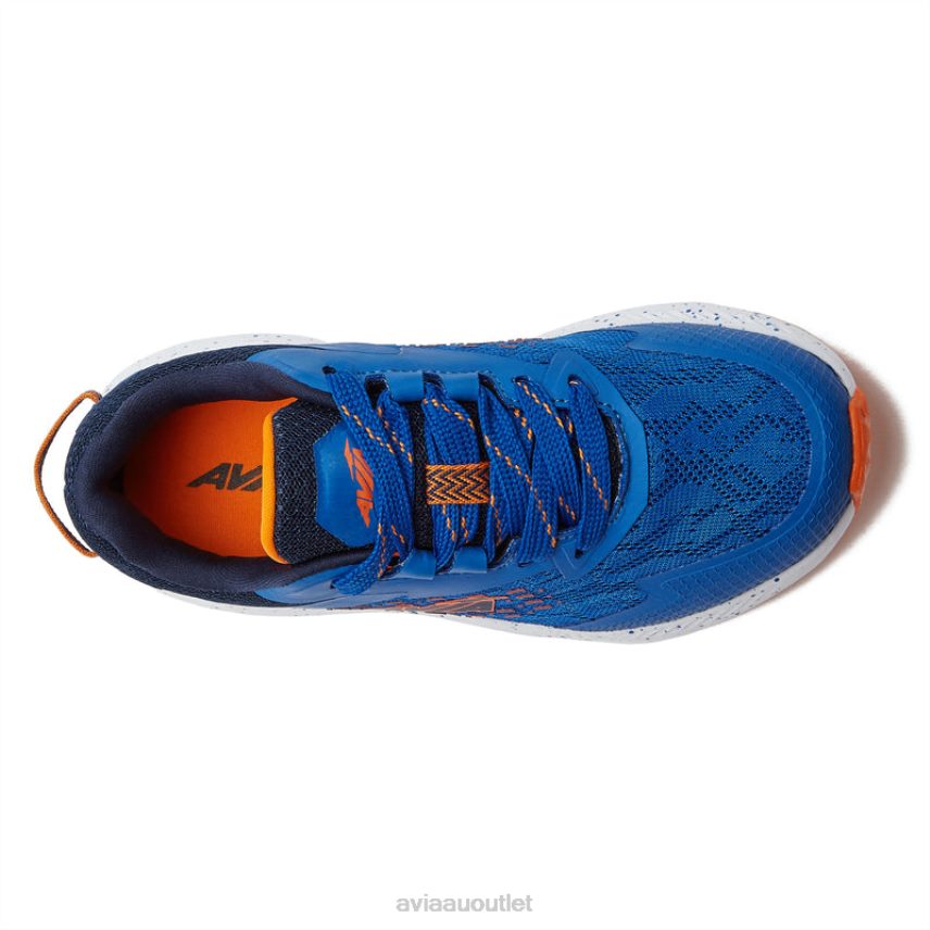 Boy's Avi-Storm Avia Medium Blue/Navy Blue/Orange Athletic Sneakers JJ8B0T84