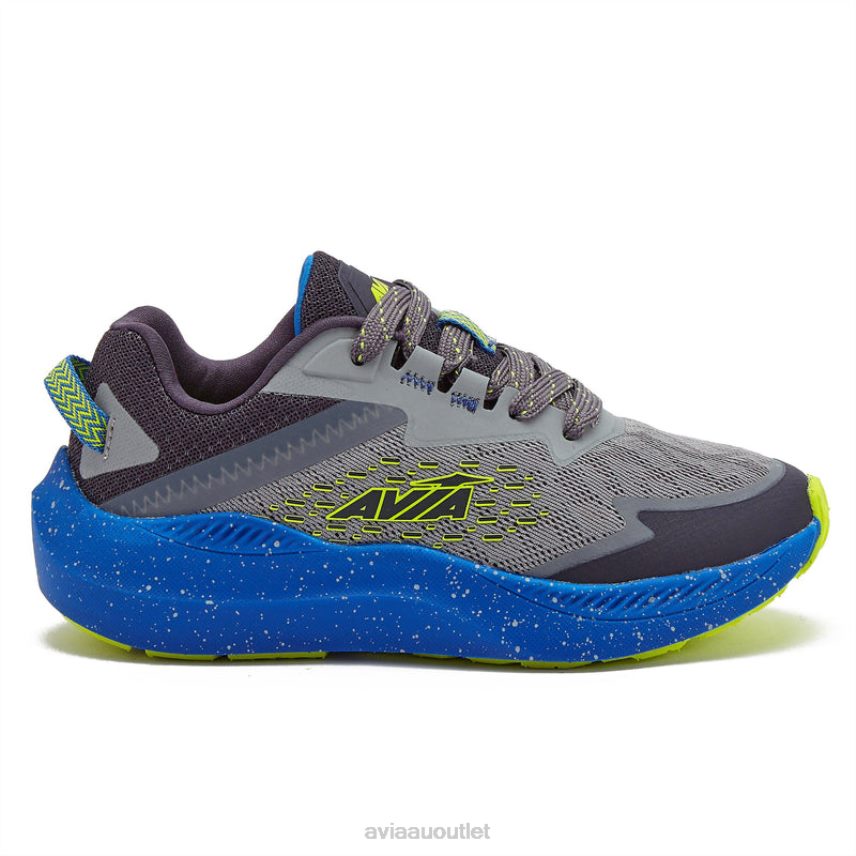 Boy's Avi-Storm Avia Medium Grey/Dark Grey/Medium Blue Athletic Sneakers JJ8B0T80