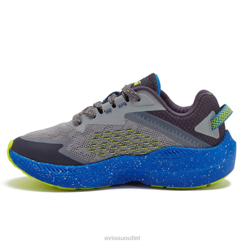 Boy's Avi-Storm Avia Medium Grey/Dark Grey/Medium Blue Athletic Sneakers JJ8B0T80