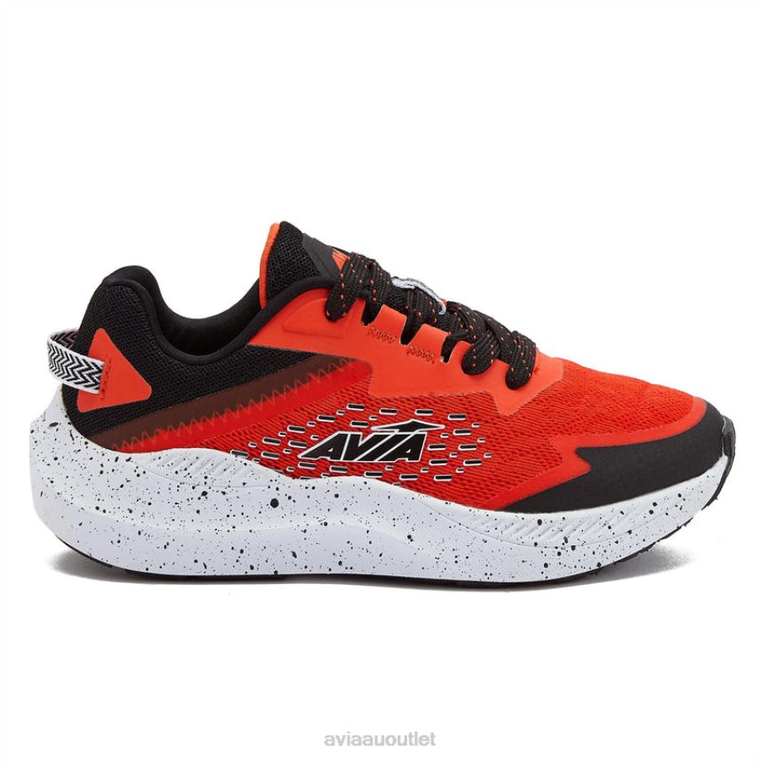 Boy's Avi-Storm Avia Red/Black Athletic Sneakers JJ8B0T81