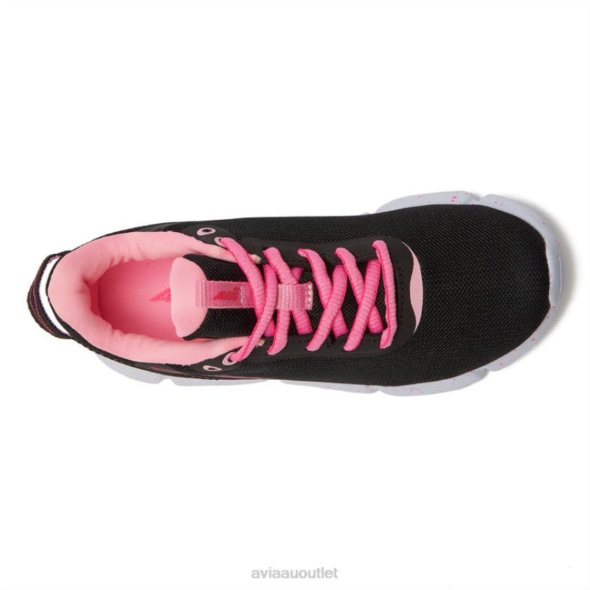 Girls's Avi-Blitz Avia Black/Dark Pink Athletic Sneakers JJ8B0T110