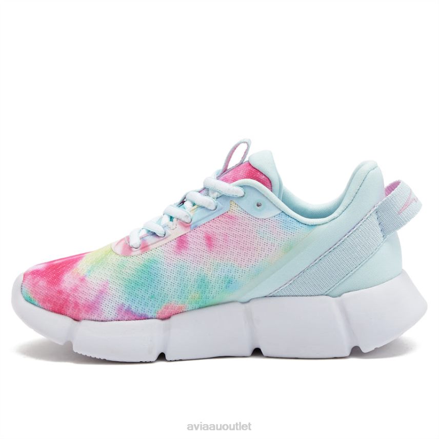 Girls's Avi-Blitz Avia Multicolor/Light Blue/Light Pink Athletic Sneakers JJ8B0T109