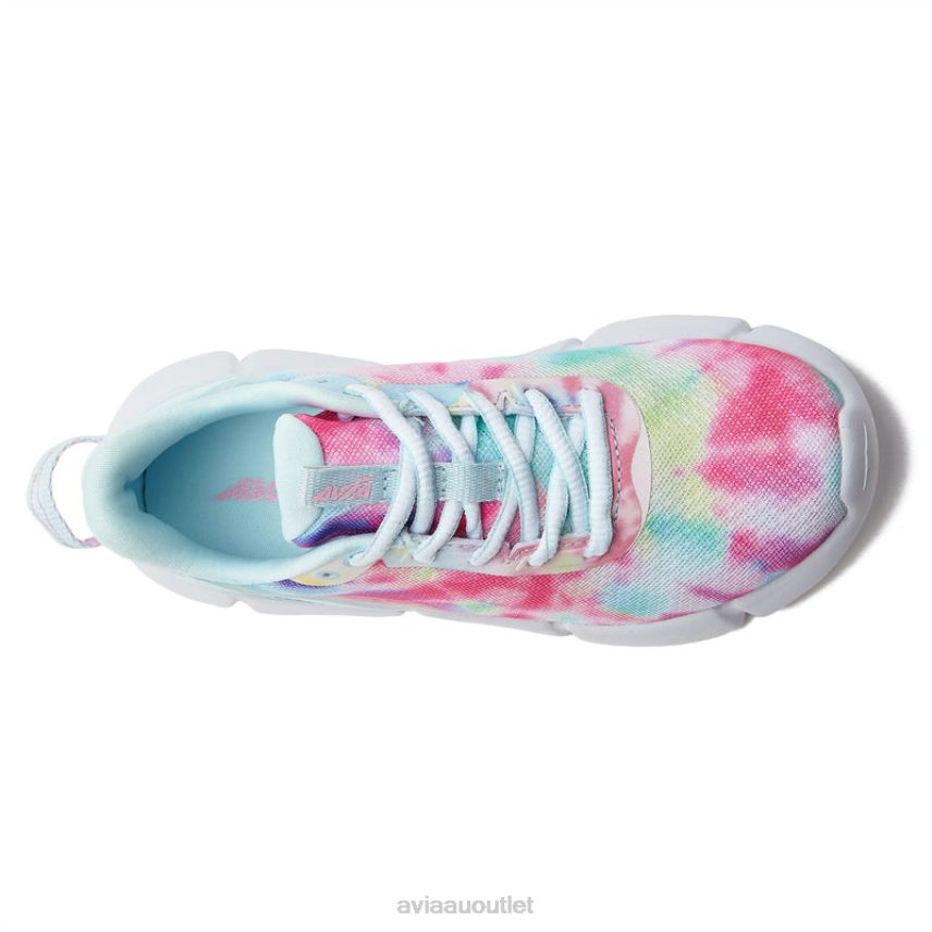 Girls's Avi-Blitz Avia Multicolor/Light Blue/Light Pink Athletic Sneakers JJ8B0T109