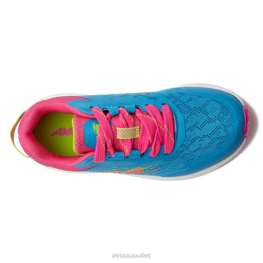 Girls's Avi-Storm Avia Aqua Blue/Dark Pink/Light Green Athletic Sneakers JJ8B0T95