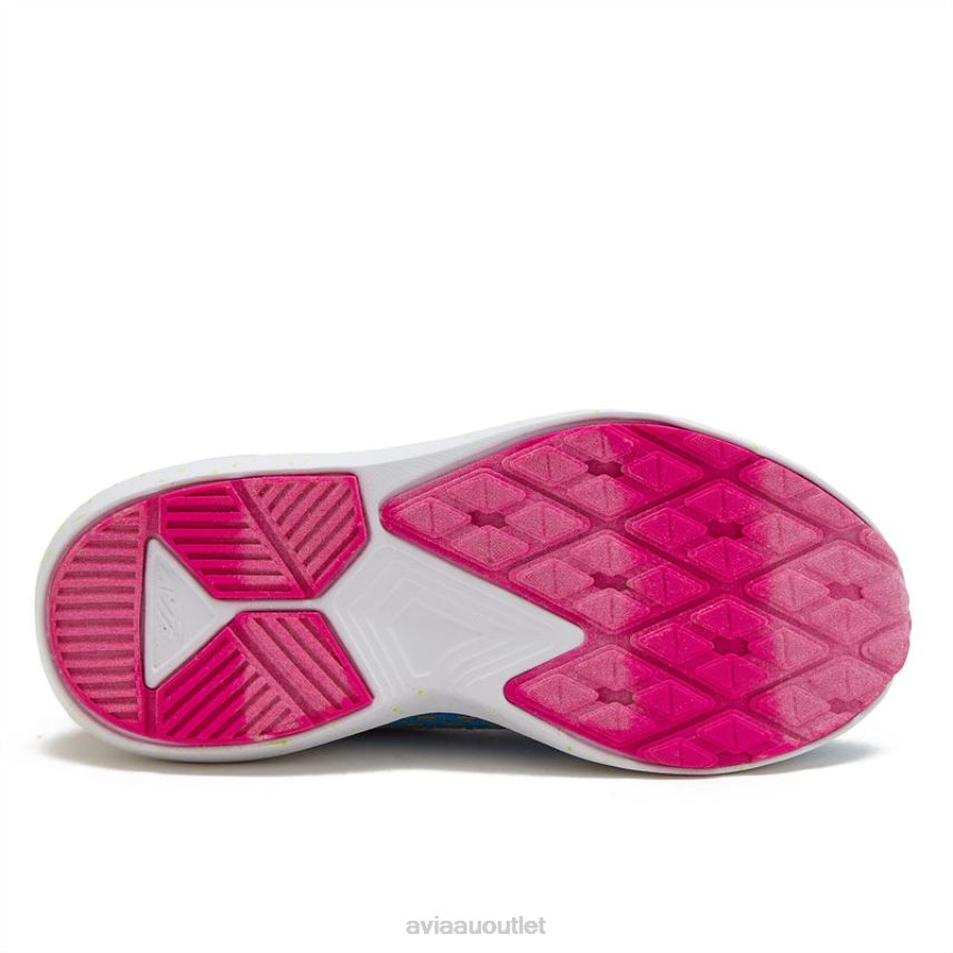 Girls's Avi-Storm Avia Aqua Blue/Dark Pink/Light Green Athletic Sneakers JJ8B0T95