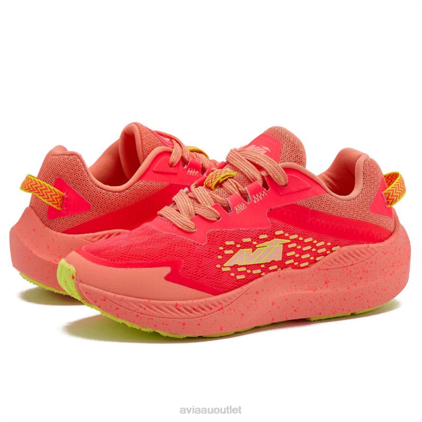 Girls's Avi-Storm Avia Dark Pink/Light Pink/Light Green Athletic Sneakers JJ8B0T92