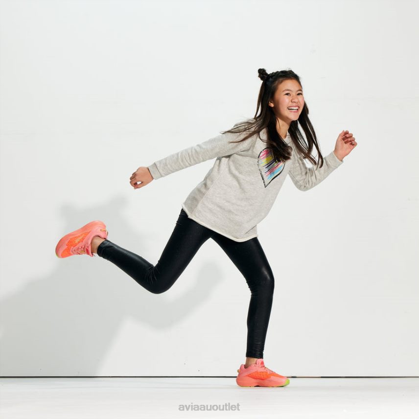 Girls's Avi-Storm Avia Dark Pink/Light Pink/Light Green Athletic Sneakers JJ8B0T92