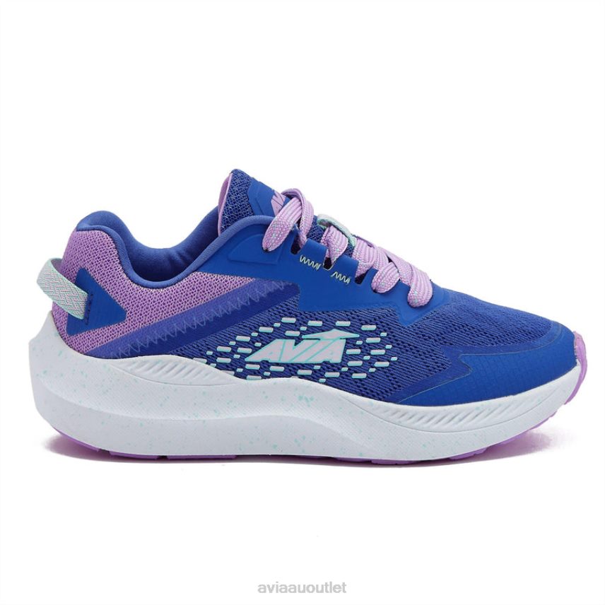 Girls's Avi-Storm Avia Medium Blue/Light Purple/Teal Green Athletic Sneakers JJ8B0T93