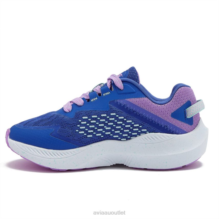 Girls's Avi-Storm Avia Medium Blue/Light Purple/Teal Green Athletic Sneakers JJ8B0T93