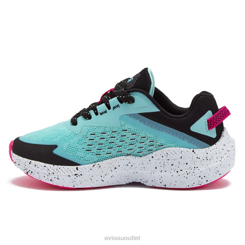 Girls's Avi-Storm Avia Teal Green/Dark Pink Athletic Sneakers JJ8B0T94
