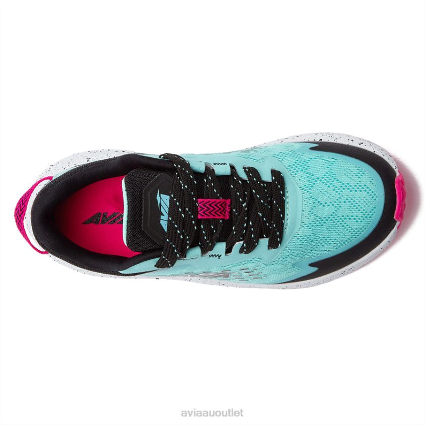 Girls's Avi-Storm Avia Teal Green/Dark Pink Athletic Sneakers JJ8B0T94