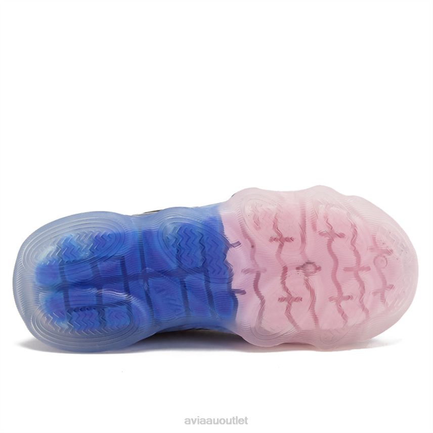 Girls's Avi-Ignite Avia White/Dark Purple Light Up Sneakers JJ8B0T104