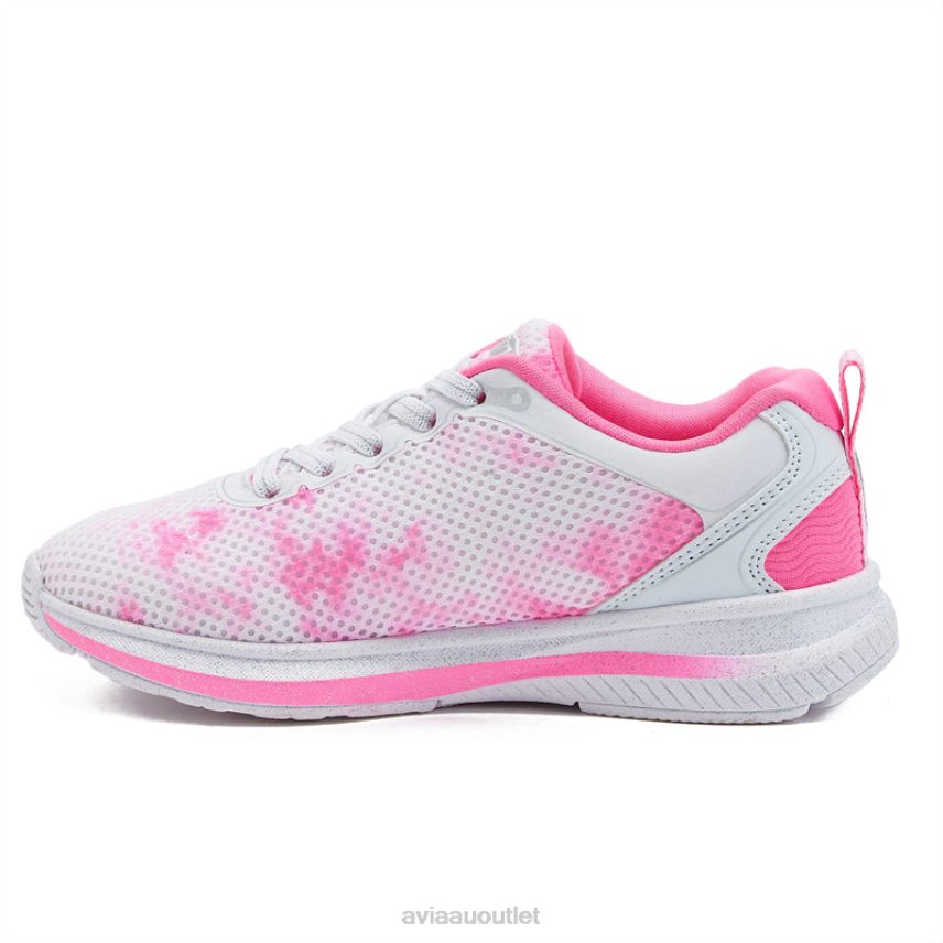 Girls's Avi-Factor 2.0 Avia Multicolor/Dark Pink/White Slip On Sneakers JJ8B0T101