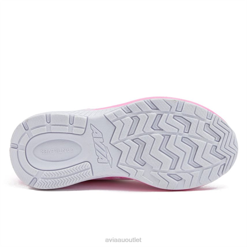 Girls's Avi-Factor 2.0 Avia Multicolor/Dark Pink/White Slip On Sneakers JJ8B0T101