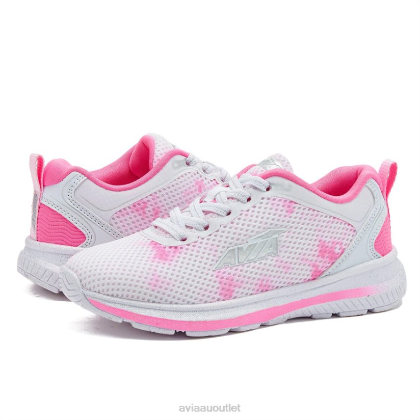 Girls's Avi-Factor 2.0 Avia Multicolor/Dark Pink/White Slip On Sneakers JJ8B0T101