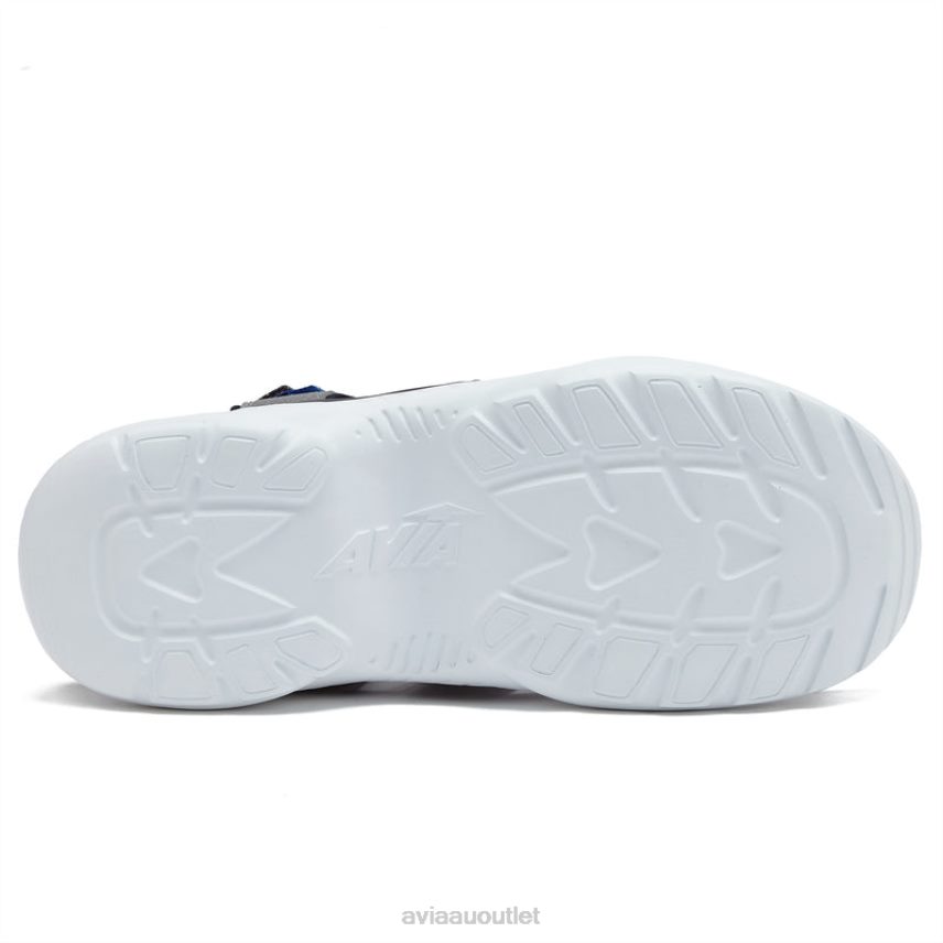 Men's Avi-Atlantic Sandals Avia Medium Grey/Dark Grey/Light Green Casual Sandals JJ8B0T79