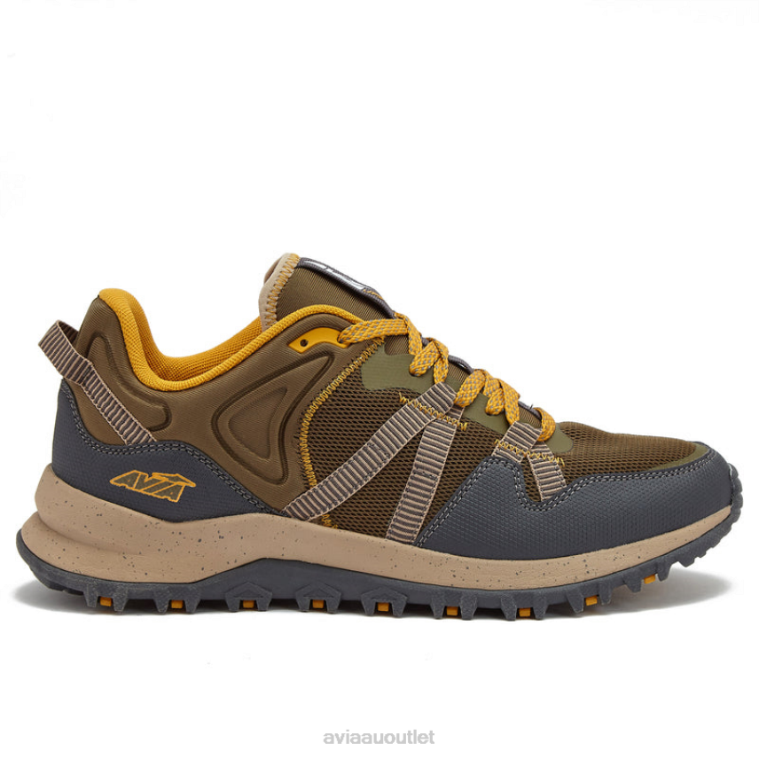 Men's Avi-Upstate Avia Dark Green/Yellow Hiking JJ8B0T69