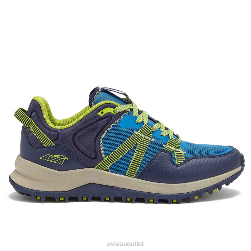 Men's Avi-Upstate Avia Medium Blue/Navy Blue/Light Green Hiking JJ8B0T70