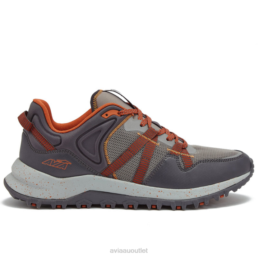 Men's Avi-Upstate Avia Medium Grey/Dark Grey/Orange Hiking JJ8B0T71