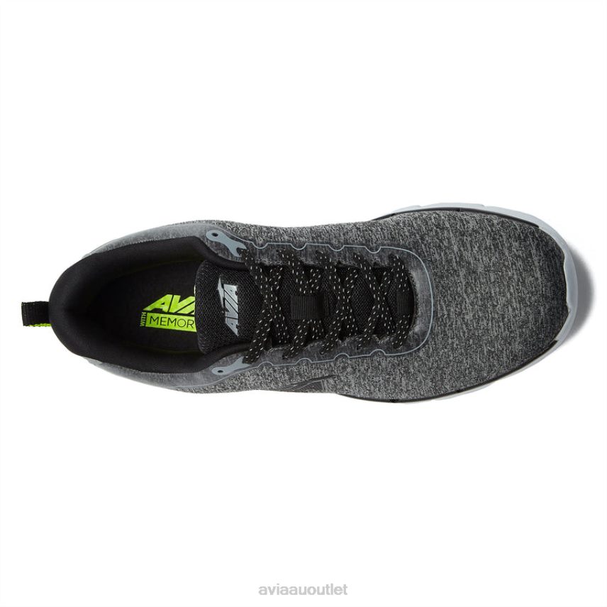 Men's Avi-Factor 2.0 Avia Medium Grey/Black/Yellow Running JJ8B0T56