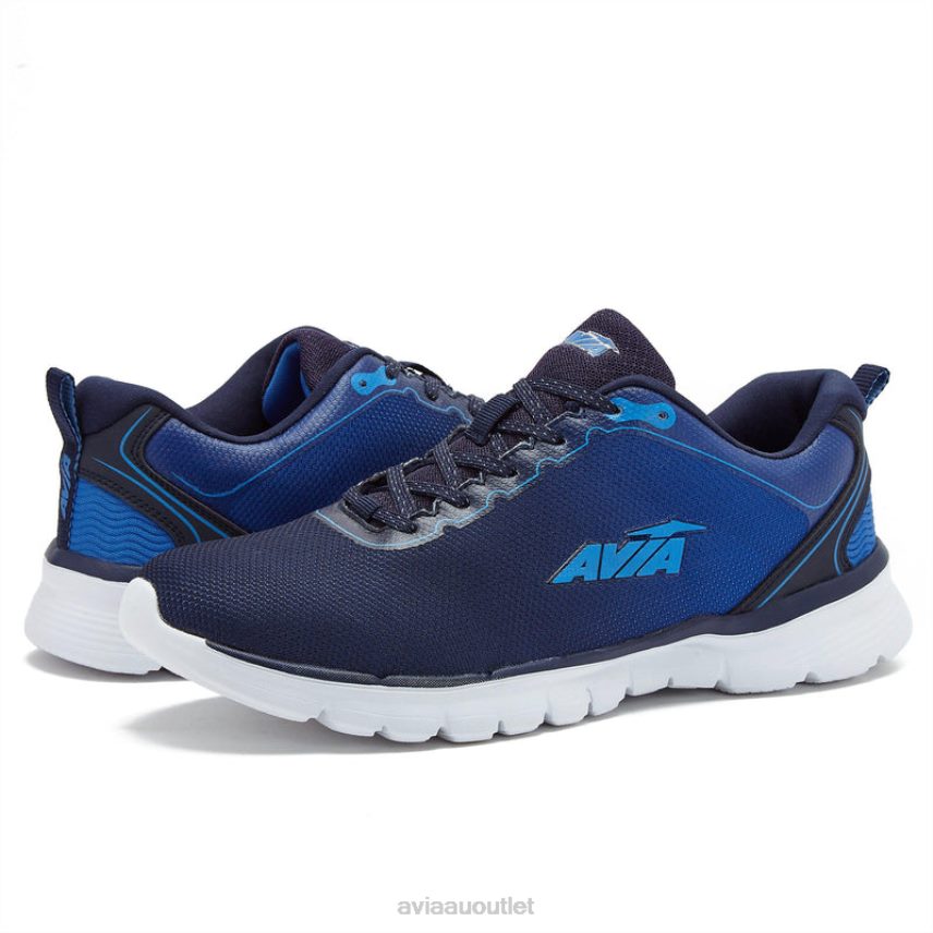 Men's Avi-Factor 2.0 Avia Navy Blue/Medium Blue/Silver Grey Running JJ8B0T55
