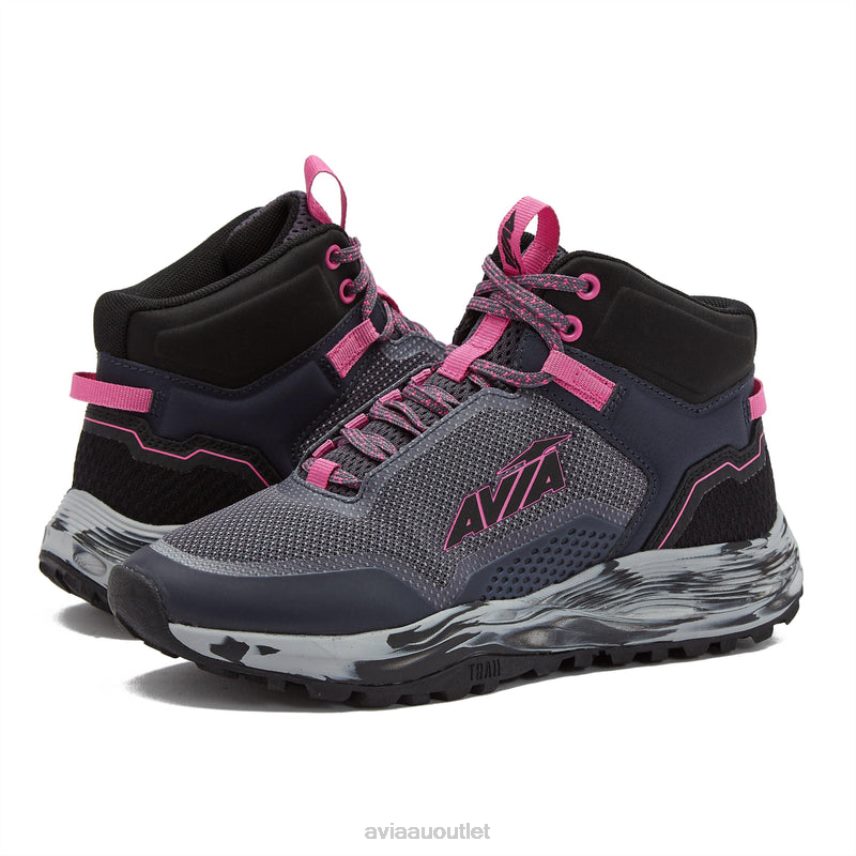 Women's Avi-Grit Avia Dark Grey/Dark Pink/Medium Grey Hiking JJ8B0T3