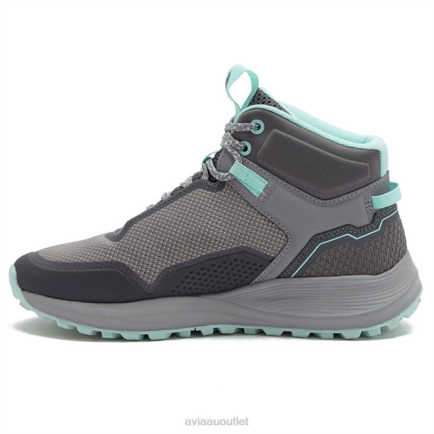 Women's Avi-Grit Avia Dark Grey/Medium Grey/Teal Green Hiking JJ8B0T2