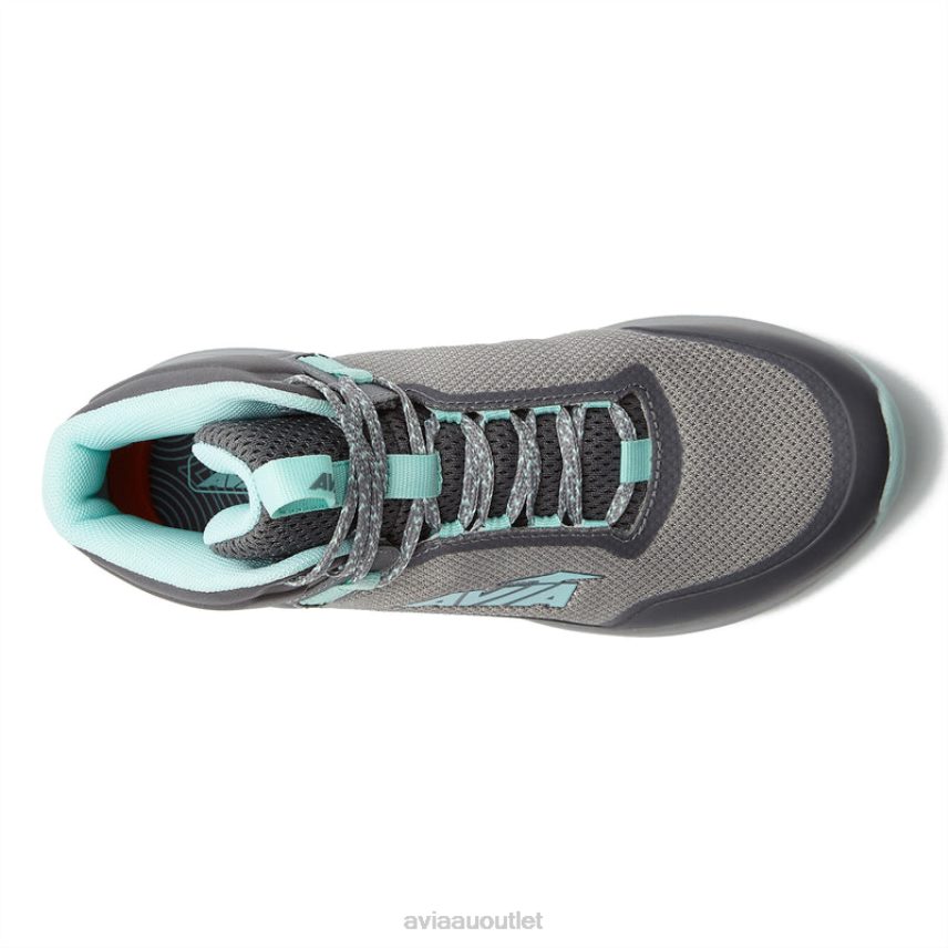 Women's Avi-Grit Avia Dark Grey/Medium Grey/Teal Green Hiking JJ8B0T2