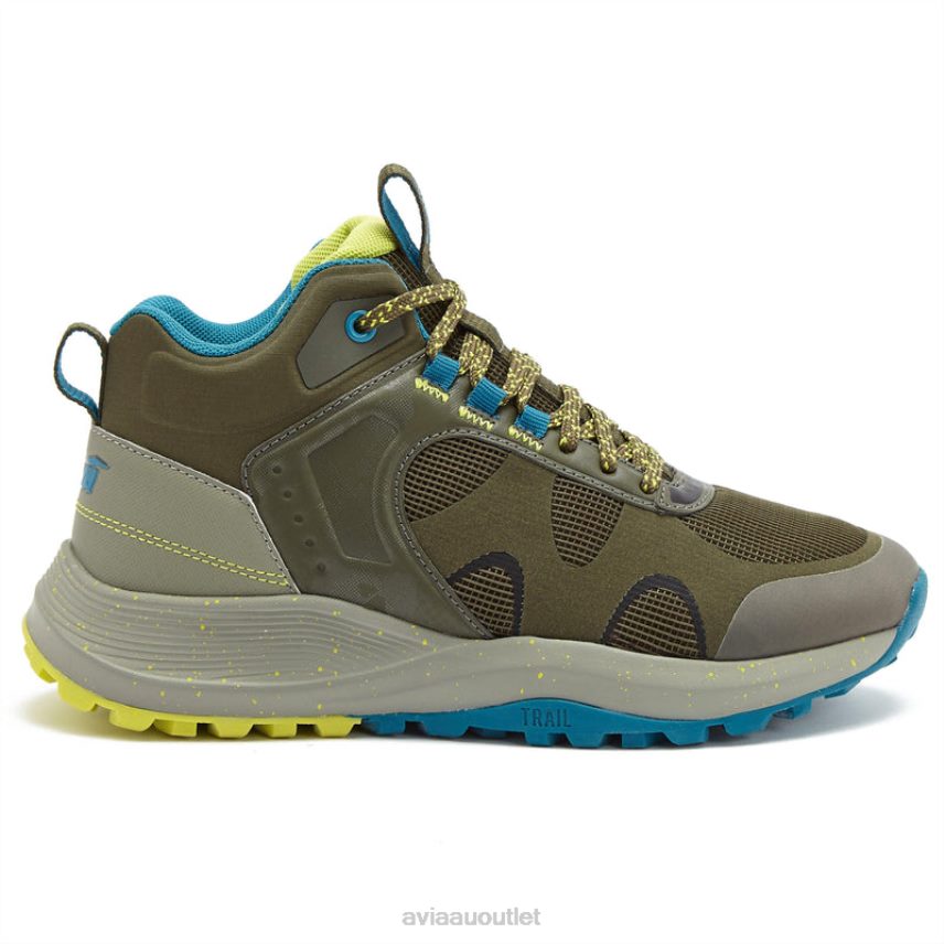 Women's Avi-Vamp Avia Dark Green/Light Green/Medium Blue Hiking JJ8B0T4
