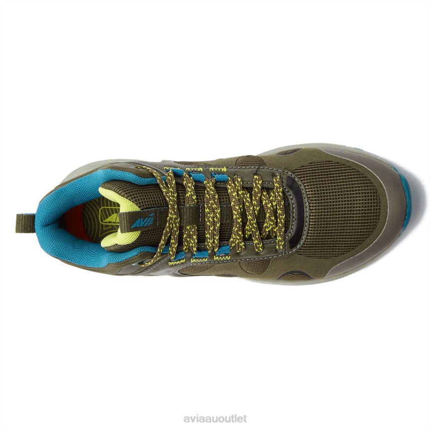 Women's Avi-Vamp Avia Dark Green/Light Green/Medium Blue Hiking JJ8B0T4
