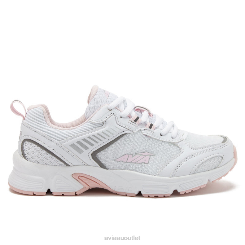 Women's Avi-Forte 2.0 Avia White/Light Pink/Silver Grey Running JJ8B0T13