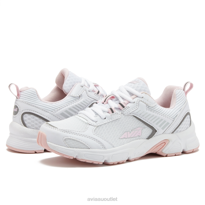 Women's Avi-Forte 2.0 Avia White/Light Pink/Silver Grey Running JJ8B0T13