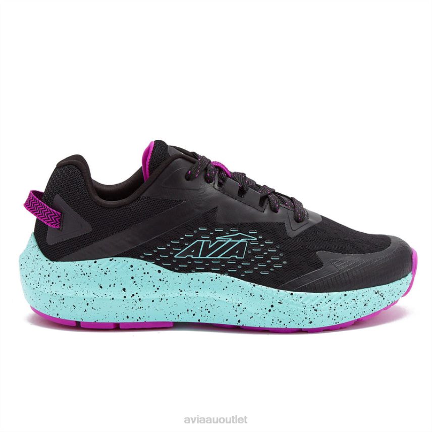 Women's Avi-Storm Avia Black/Teal Green/Dark Purple Running JJ8B0T25