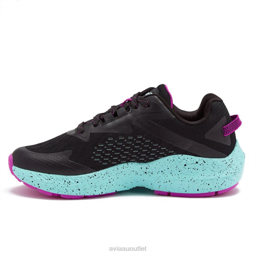 Women's Avi-Storm Avia Black/Teal Green/Dark Purple Running JJ8B0T25
