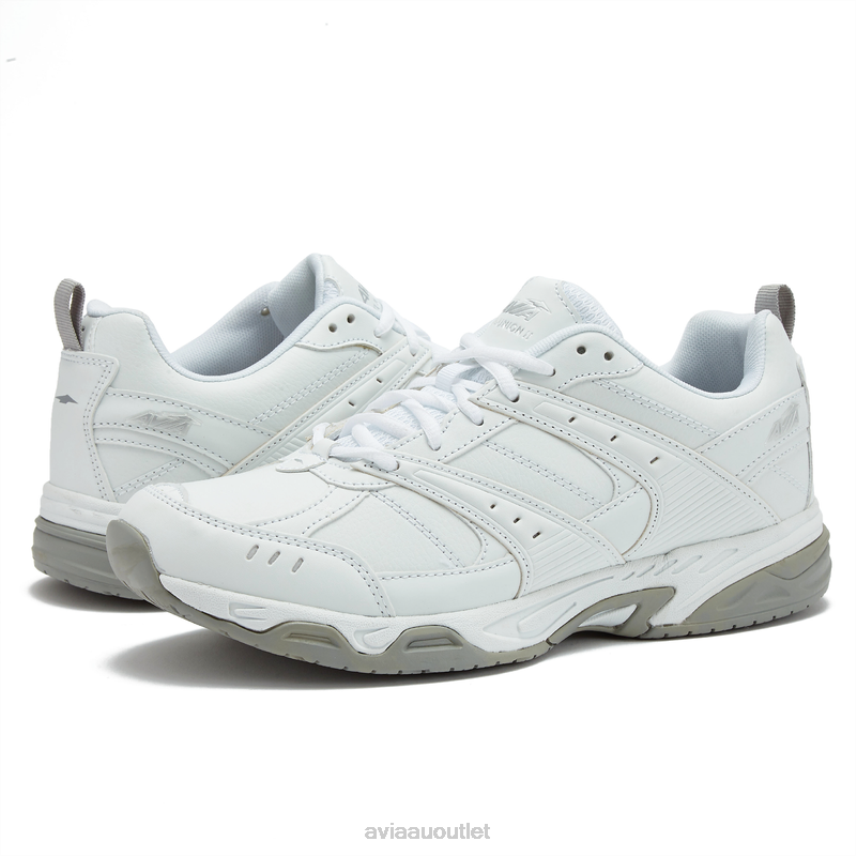 Women's Avi-Union II Avia White/Chrome Grey Slip Resistant JJ8B0T35