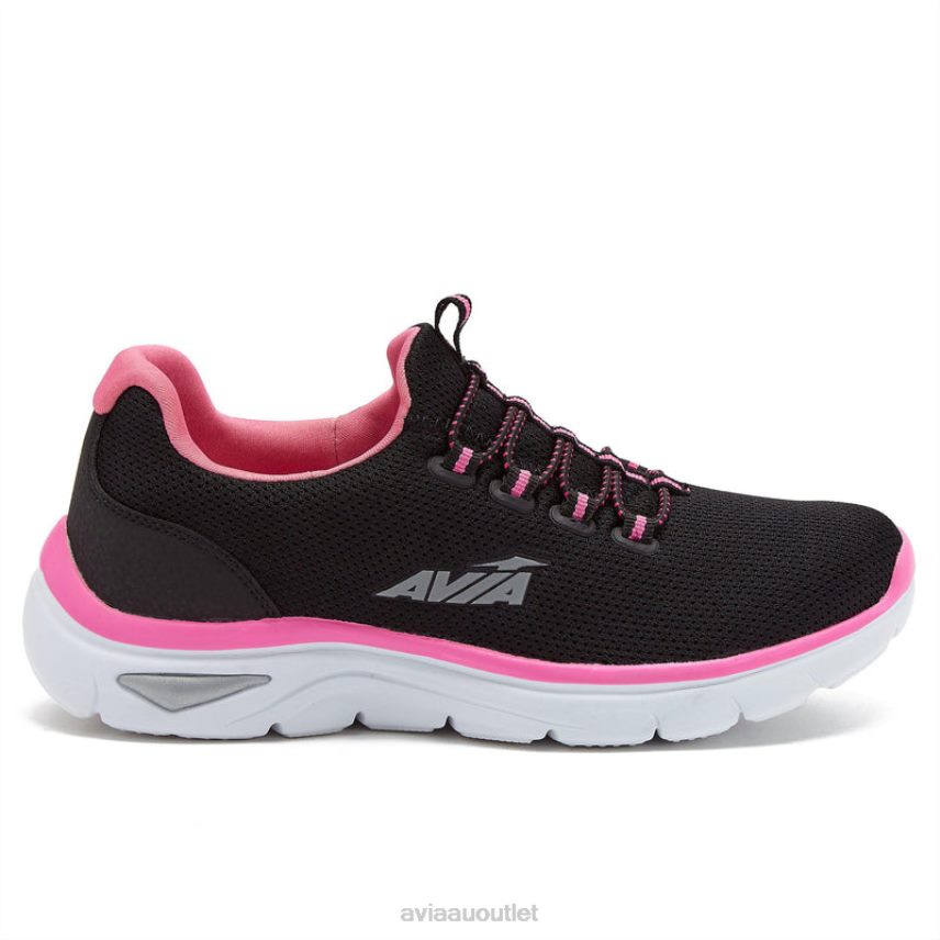 Women's Avi-Junction Avia Black/Dark Pink/Silver Grey Sneakers JJ8B0T20