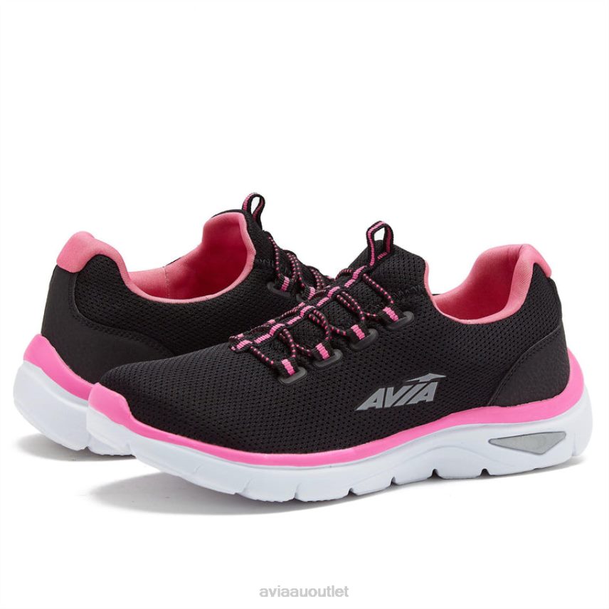 Women's Avi-Junction Avia Black/Dark Pink/Silver Grey Sneakers JJ8B0T20