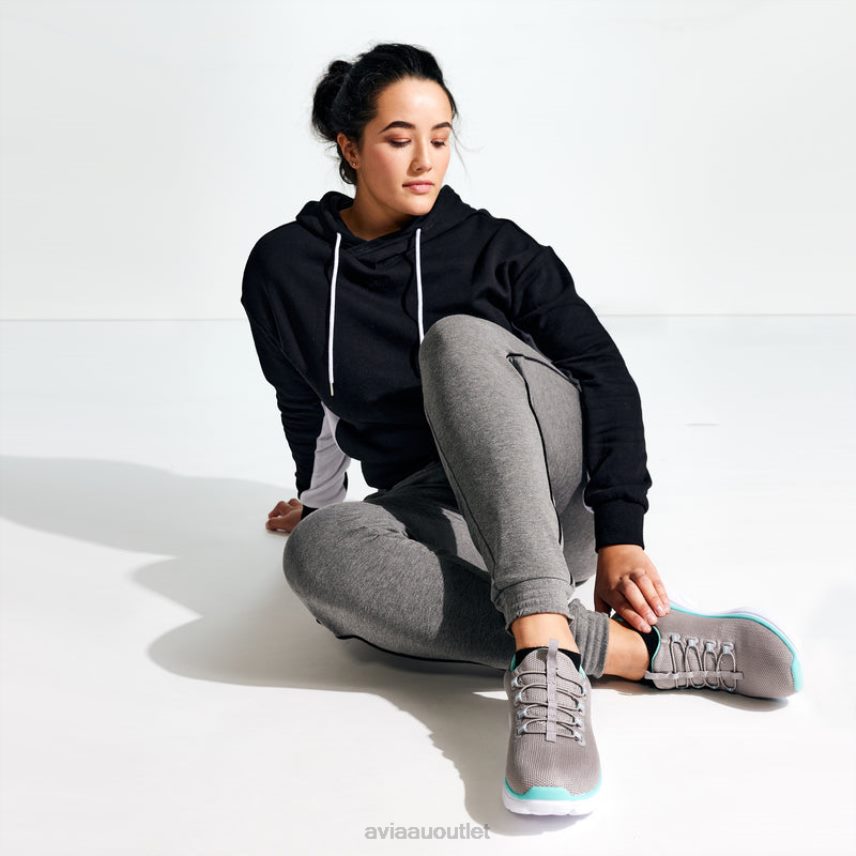 Women's Avi-Junction Avia Medium Grey/Light Blue/Silver Grey Sneakers JJ8B0T17