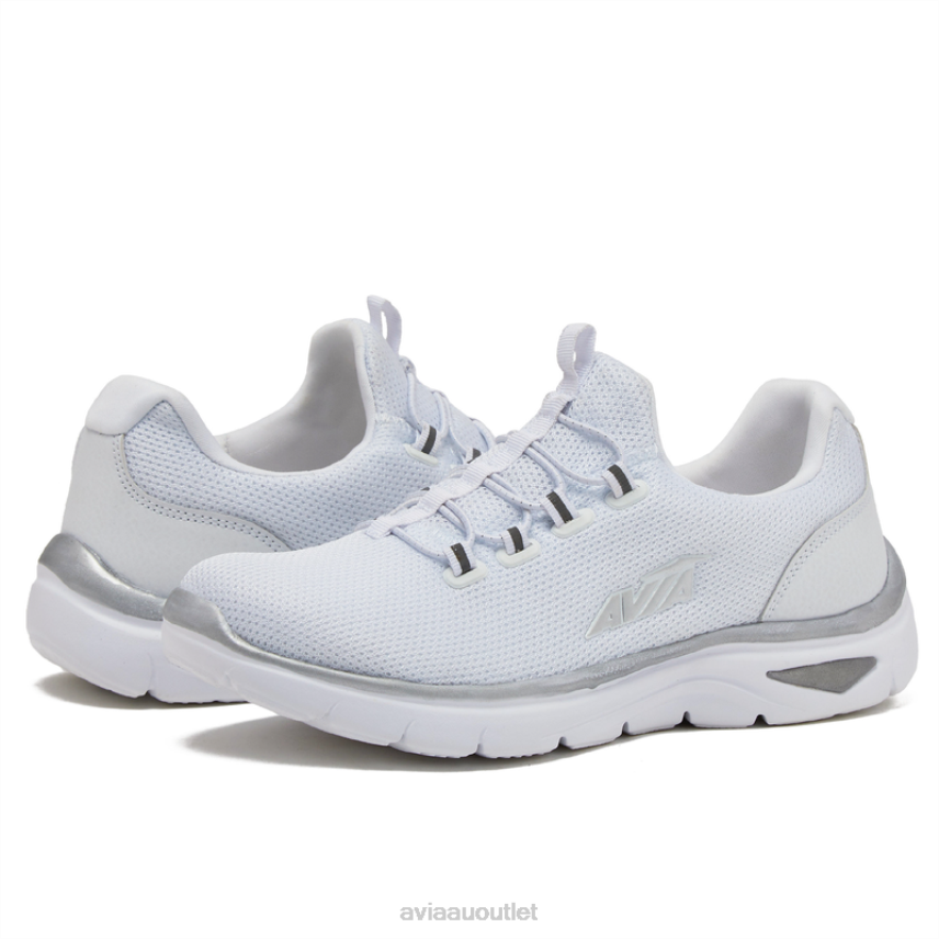 Women's Avi-Junction Avia White/Silver Grey/Light Purple Sneakers JJ8B0T21