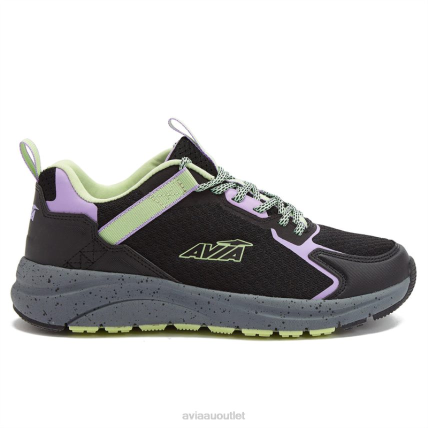 Women's Avi-Canyon Avia Black/Light Purple/Light Green Trail & Walking JJ8B0T9