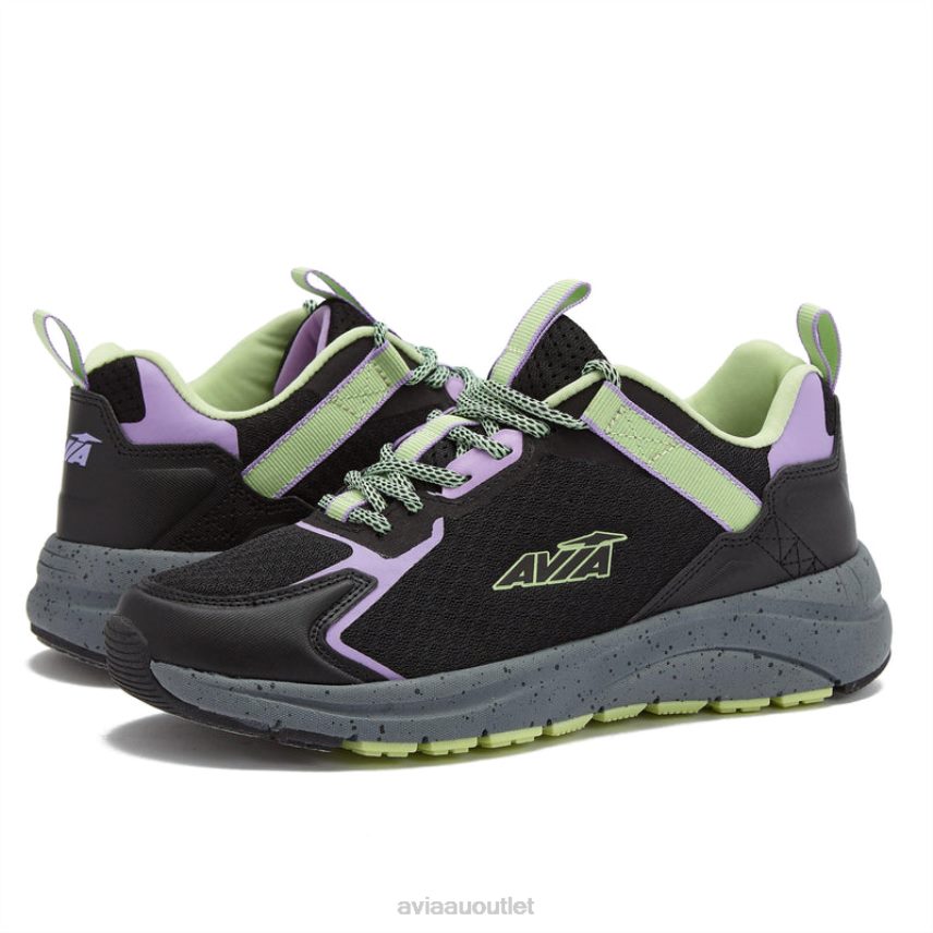 Women's Avi-Canyon Avia Black/Light Purple/Light Green Trail & Walking JJ8B0T9