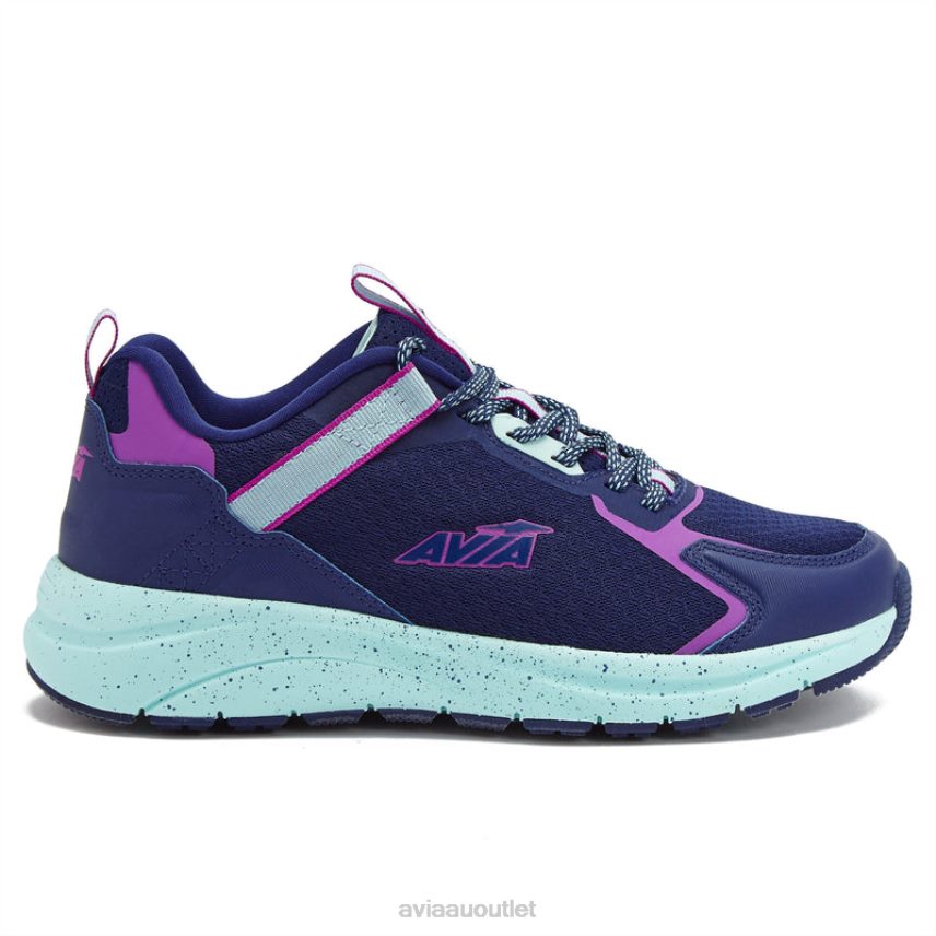 Women's Avi-Canyon Avia Navy Blue/Teal Green/Dark Purple Trail & Walking JJ8B0T11