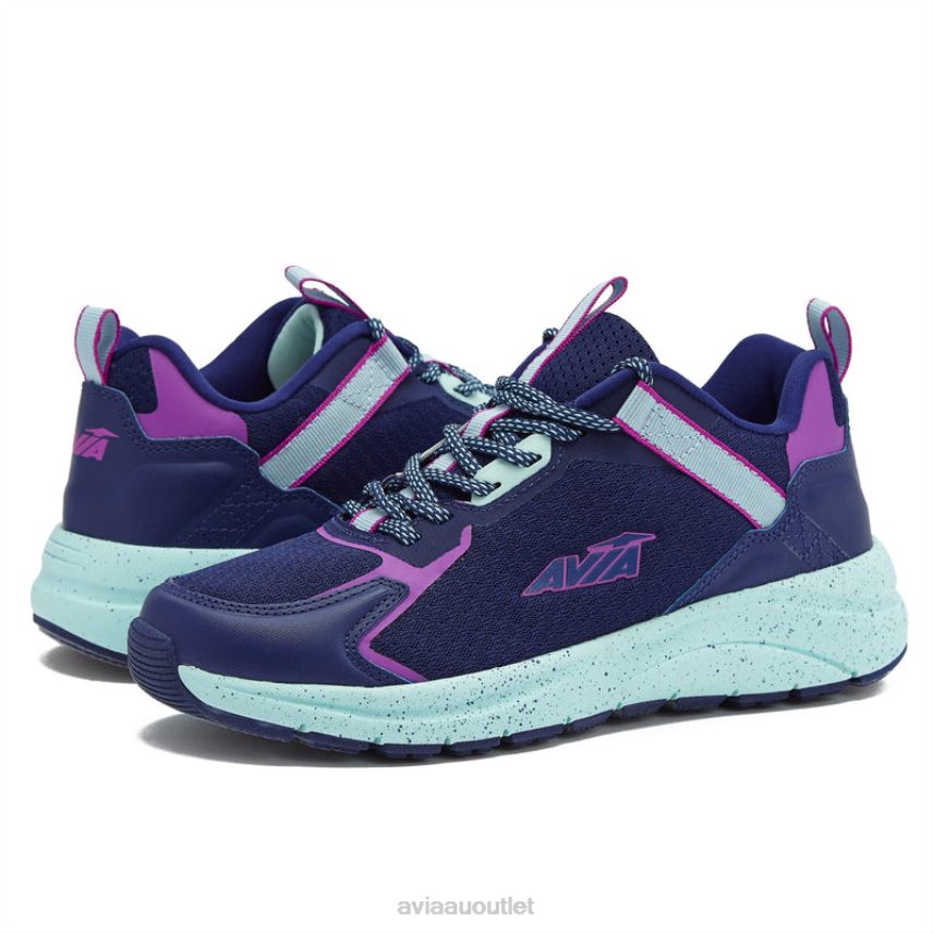 Women's Avi-Canyon Avia Navy Blue/Teal Green/Dark Purple Trail & Walking JJ8B0T11